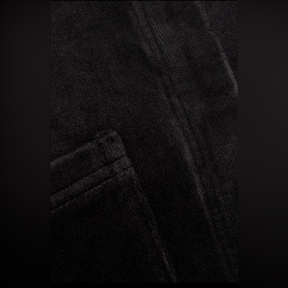 MONROW black velour romper / play suit size Small NWT $175 - Picture 6 of 11